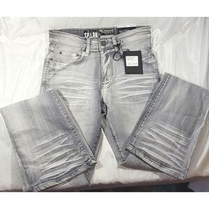 Spark Men's Premium Denim Studio Collection Stretch Flare Jeans - Gray - 29/36